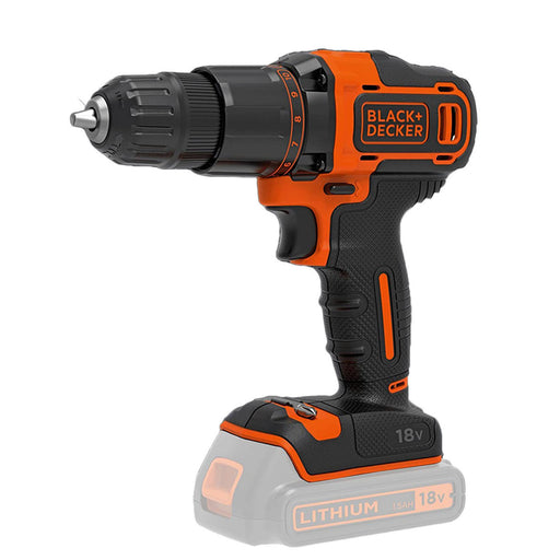 ‎Black & Decker Combi Drill Cordless Variable Speed 500W 18V Li-ion Body Only - Image 1