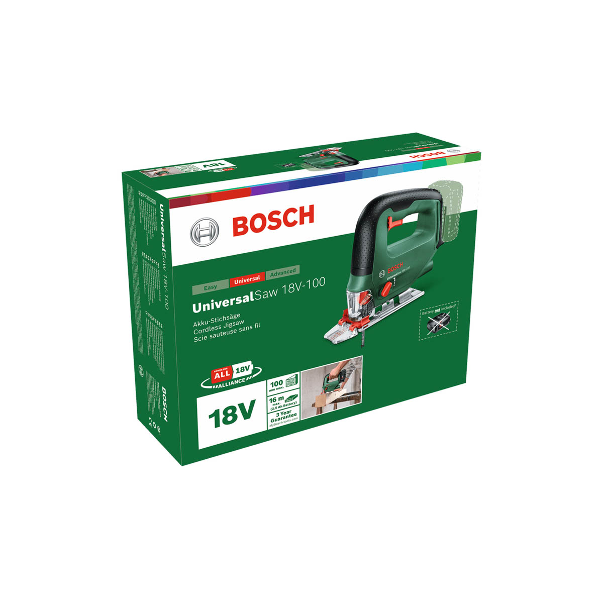 Bosch Jigsaw Cordless 18V Li-Ion UniversalSaw 18V-100 Compact Body Only - Image 4