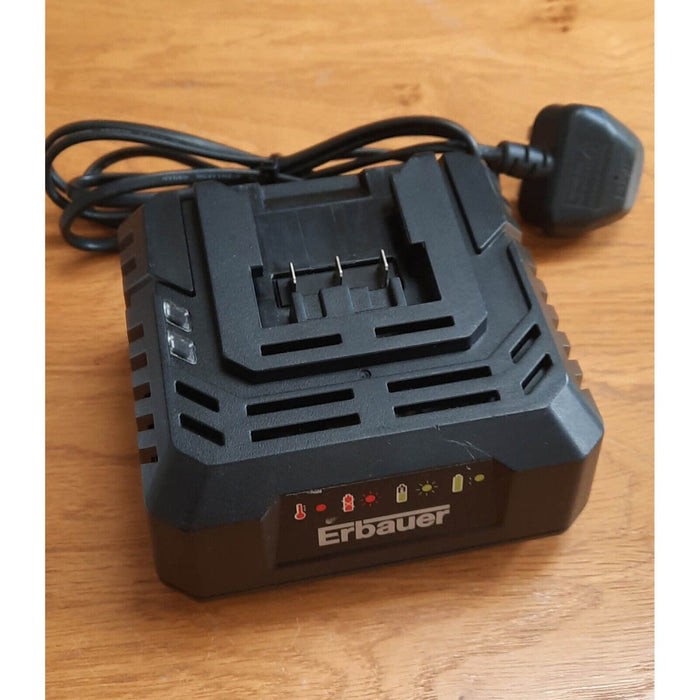 Erbauer Battery Charger EC18 Li-Ion EXT Compact Black Lightweight Powerful - Image 1