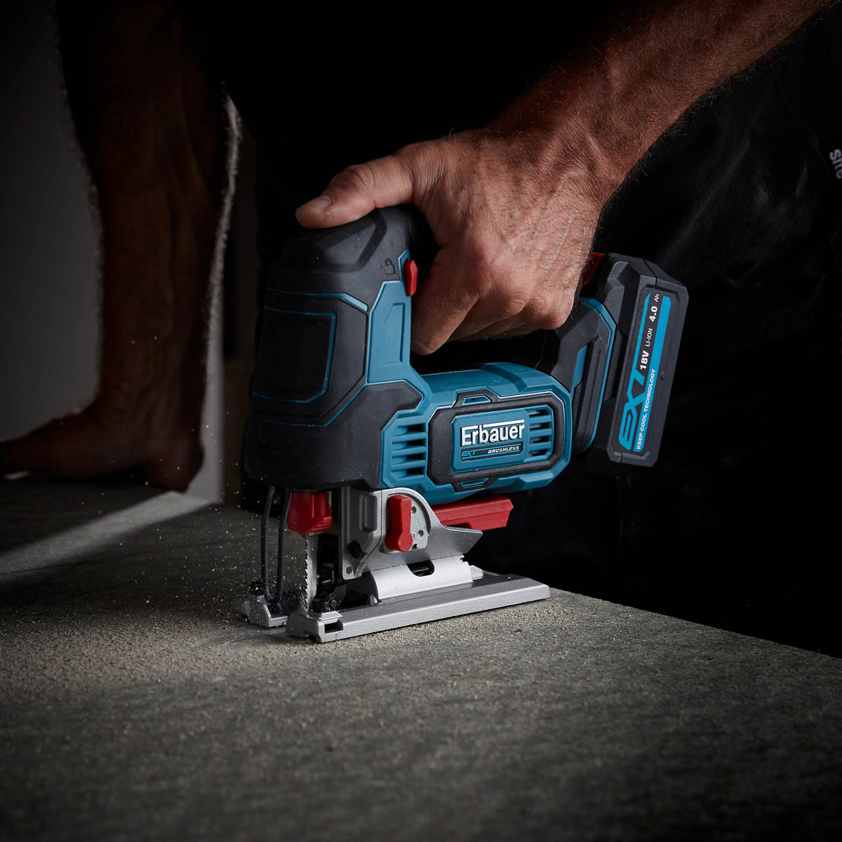 Erbauer Jigsaw Cordless EJS18-Li 18V Li-Ion Soft Grip Brushless Body Only - Image 4