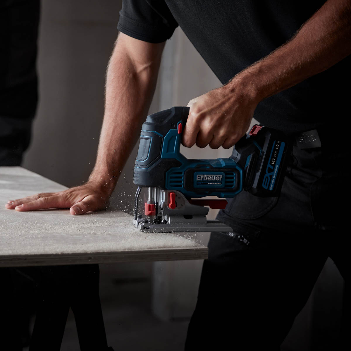 Erbauer Jigsaw Cordless EJS18-Li 18V Li-Ion Soft Grip Brushless Body Only - Image 5