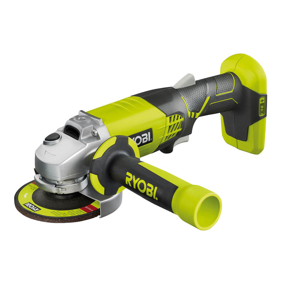 Ryobi Angle Grinder Cordless R18AG-0 18V 115mm Auxiliary Handle Body Only - Image 1
