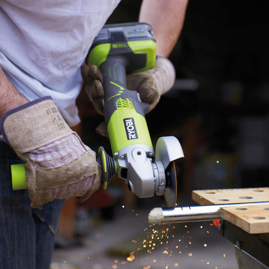 Ryobi Angle Grinder Cordless R18AG-0 18V 115mm Auxiliary Handle Body Only - Image 3