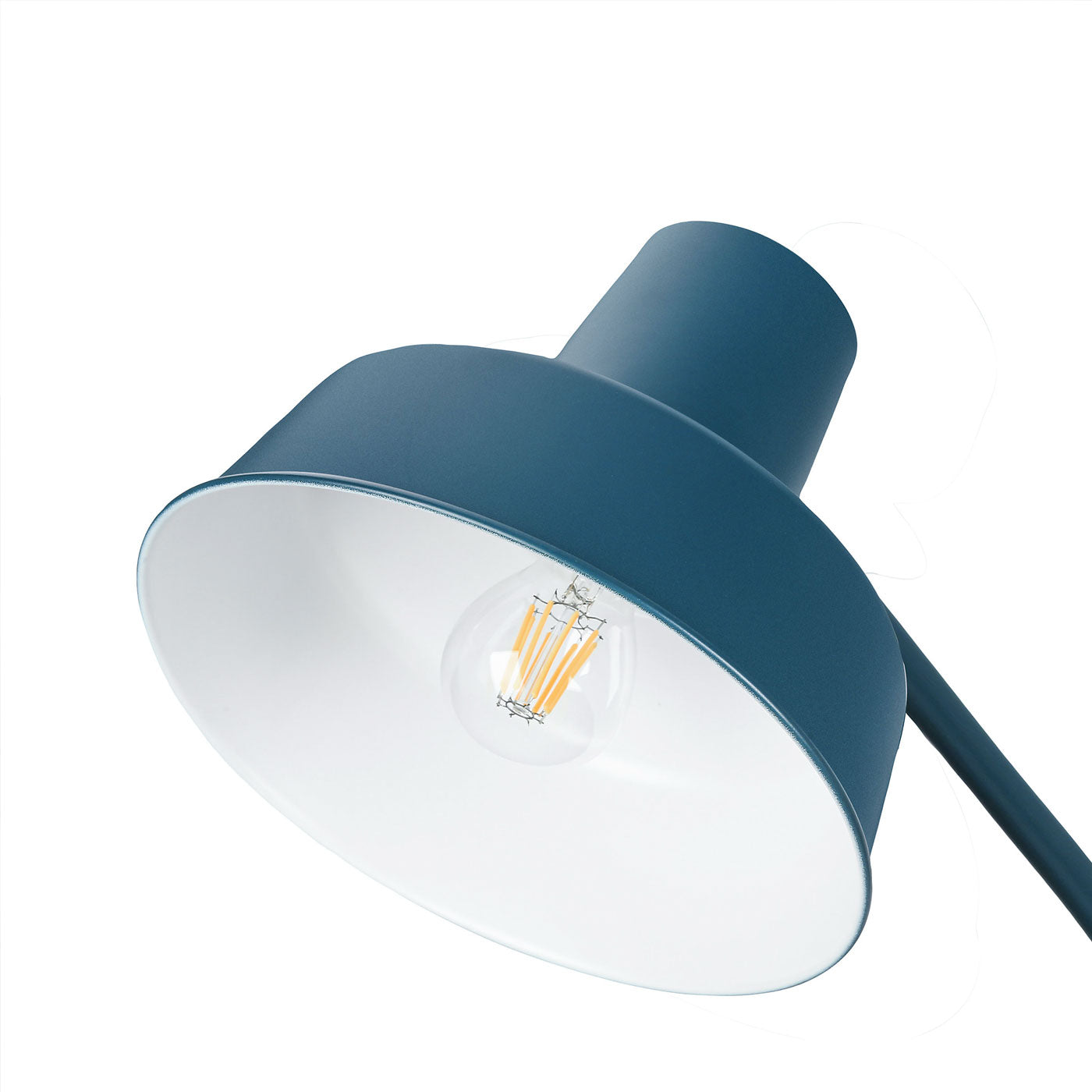 LED Floor Lamp Matt Blue Metal E27 Freestanding Living Room Bedroom Indoor - Image 4