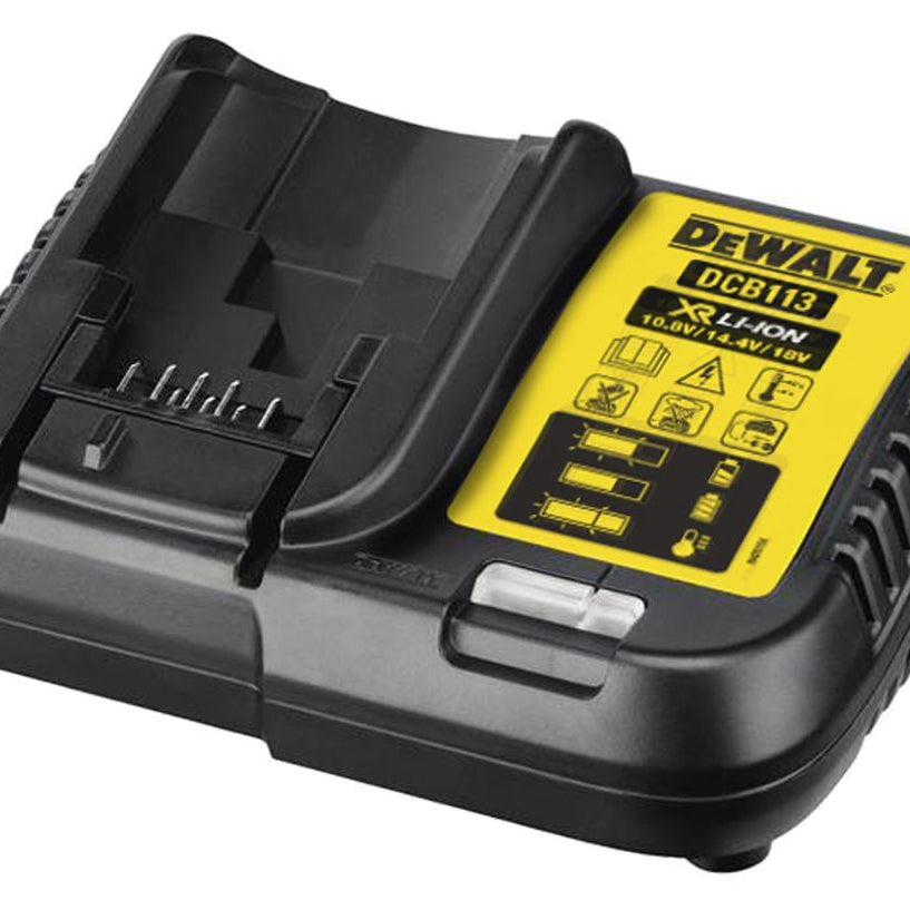Dewalt Battery Charger DCB113 LED Multi Voltage Fast Charger 10.8 -18V Li-lon XR - Image 2