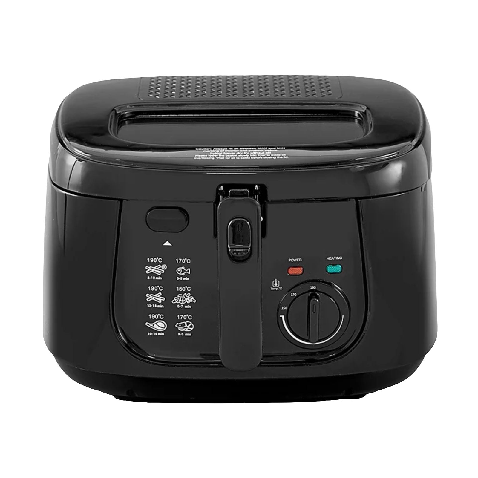 Livivo Deep Fat Fryer Electric 2.5L Black Non Stick Pan Safe Basket Handle 1800W - Image 1
