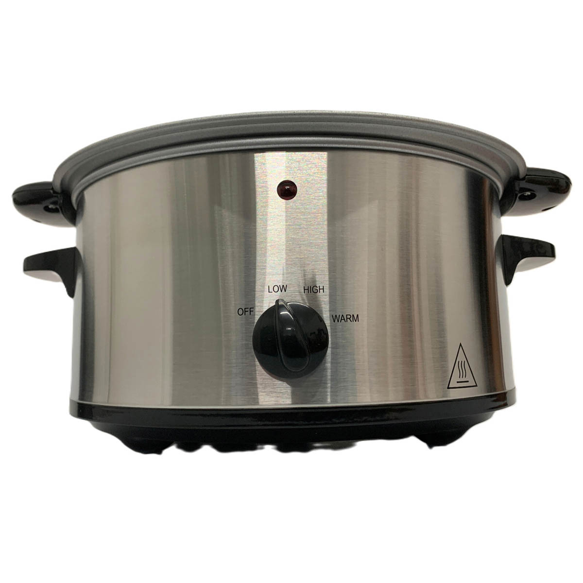 Slow Cooker 3.5L Stainless Steel Tempered Glass Lid Aluminium Non-Stick Bowl - Image 4