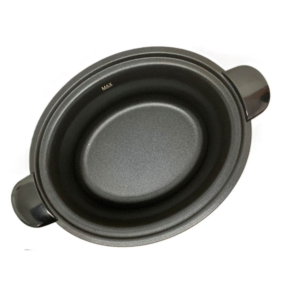 Slow Cooker 3.5L Stainless Steel Tempered Glass Lid Aluminium Non-Stick Bowl - Image 7