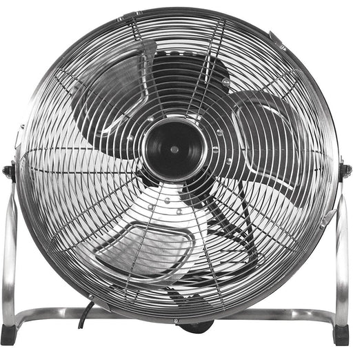 Morrisons Home Floor Fan 16" High Velocity Chrome 3 Speed High Duality Compact - Image 1