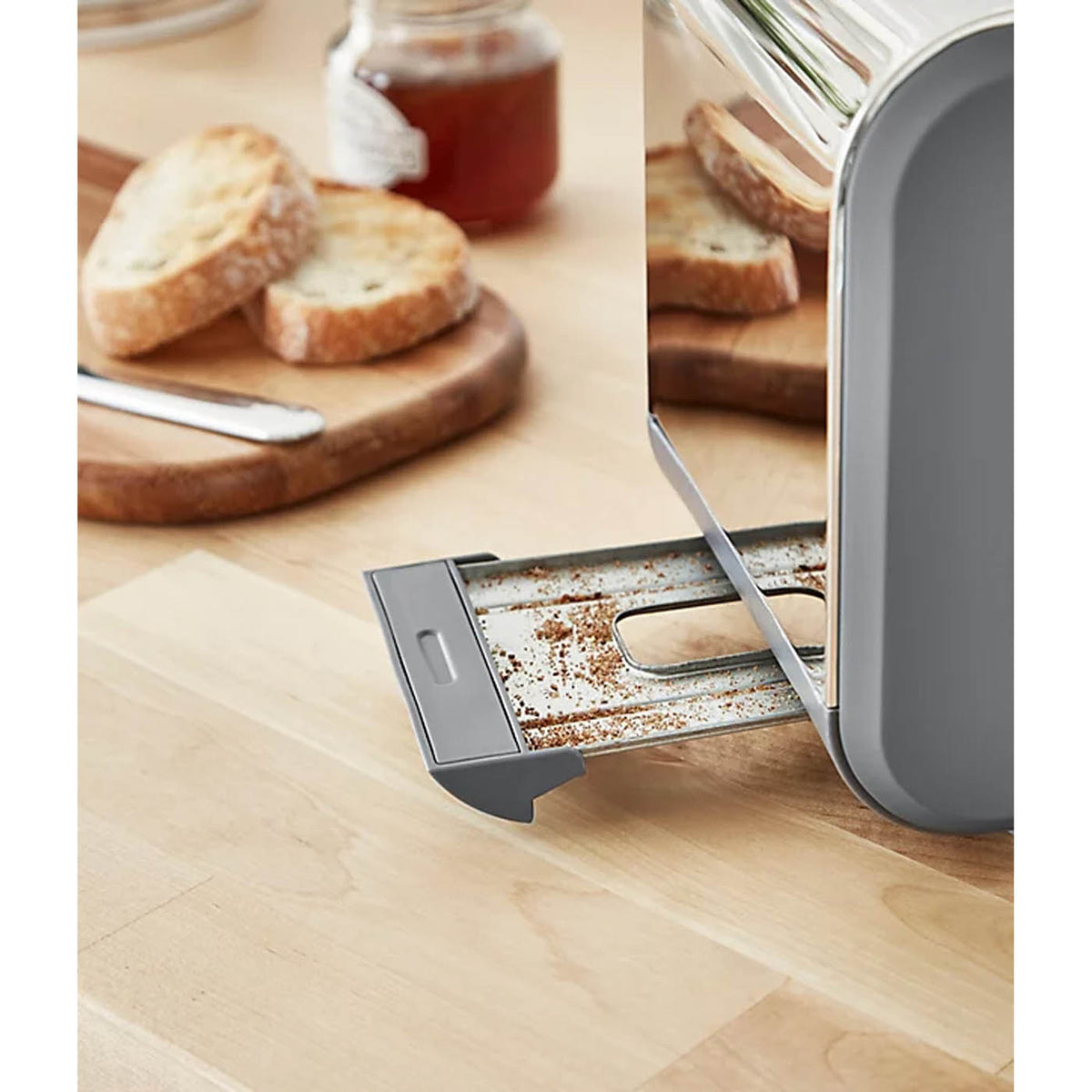 Swan 2 Slice Toaster Slate Grey 6 Shade Settings Removable Crumb Tray 900W - Image 4