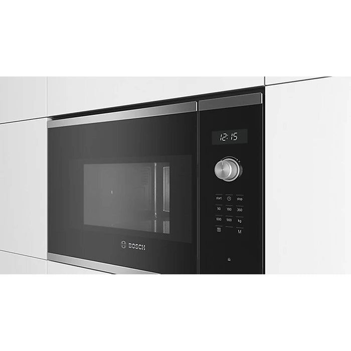 Bosch Built-In Microwave Oven Serie 6 Black Stainless Steel BFL554MS0B 25L - Image 4