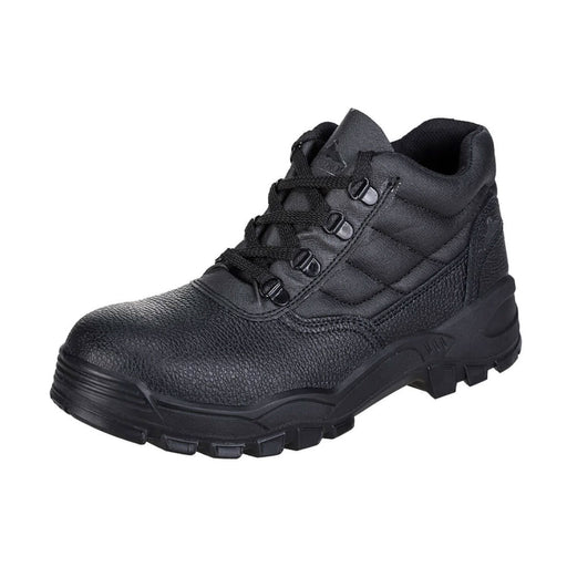 Ankle Safety Boots Unisex Black Steel Toe Cap Lightweight Anti Static Size 6.5 - Image 1