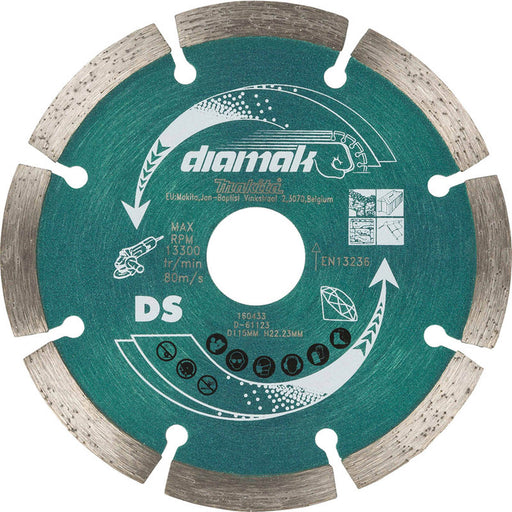 Makita Grinding Blade Disc Diamond Wheel Segmented Wet Dry Masonry Bricks 115mm - Image 1