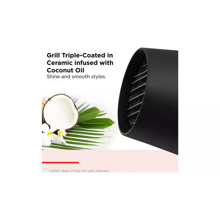 Revlon Hair Dryer With Diffuser Smoothstay Coconut Oil-Infused Modern Portable - Image 3
