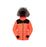 Kids Ski Jacket Hooded Padded Breathable Zip Water-Resistant Orange 9-10 Years - Image 1
