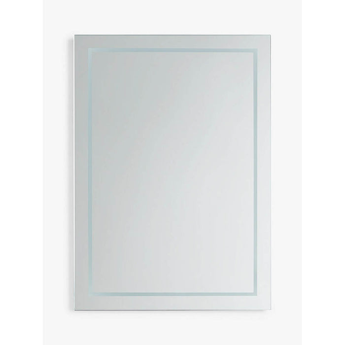 John Lewis LED Mirror Bathroom Rectangle Frameless Illuminated Sensor Switch - Image 2