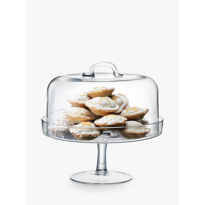John Lewis Cakestand & Dome Clear Tempered Recycled Glass 26.5Cm diameter - Image 3
