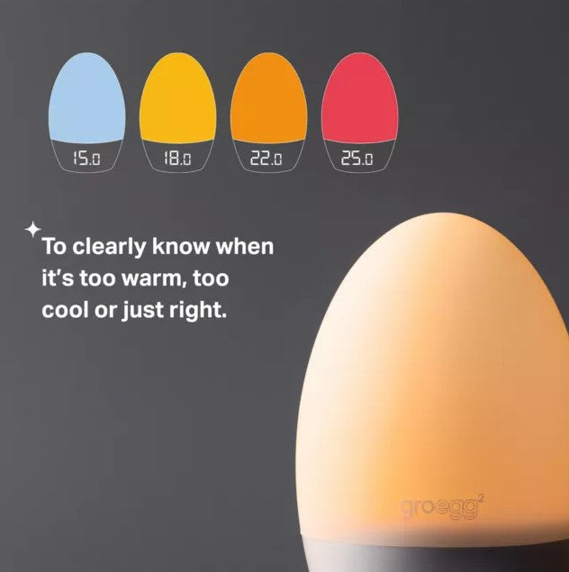 Tommee Tippee Groegg2 Nursery Thermometer Colour Changing Digital Display Domed - Image 4