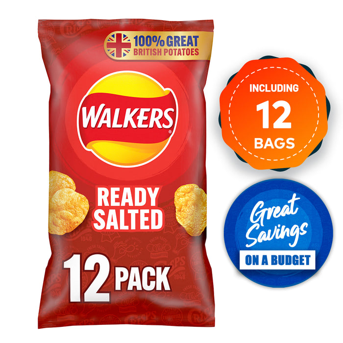 Walkers Crisps Salt Vinegar Quavers Cheese Prawn Cocktail Bundle 84 Bags - Image 2