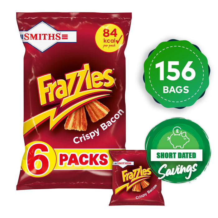 Smiths Frazzles Crispy Bacon Lunch Sharing Corn Snacks 26 Pack of 6 x 18g - Image 10