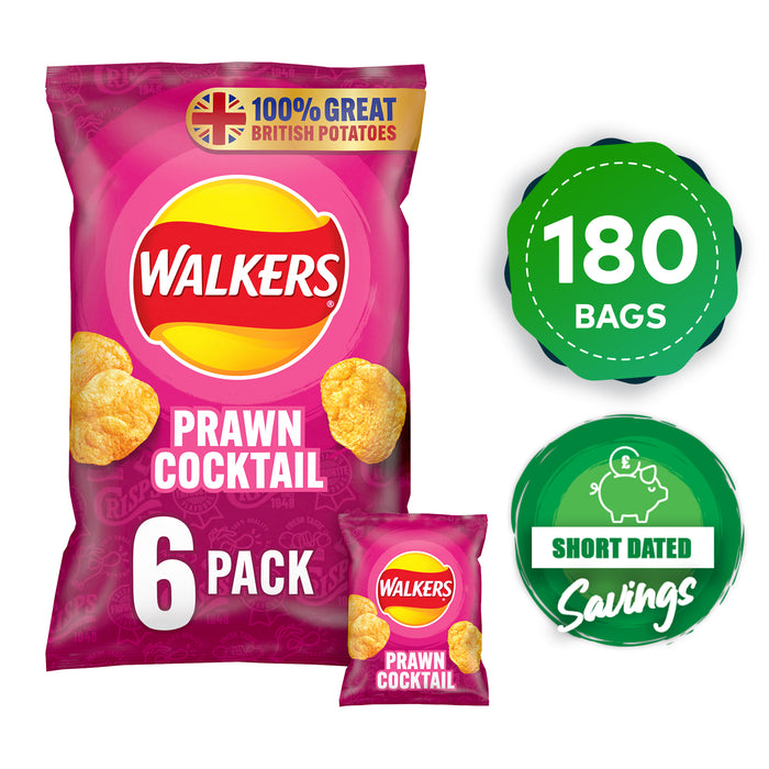 Walkers Crisps Prawn Cocktail Sharing Snack Pack of 30 x 6 Bags - Image 10