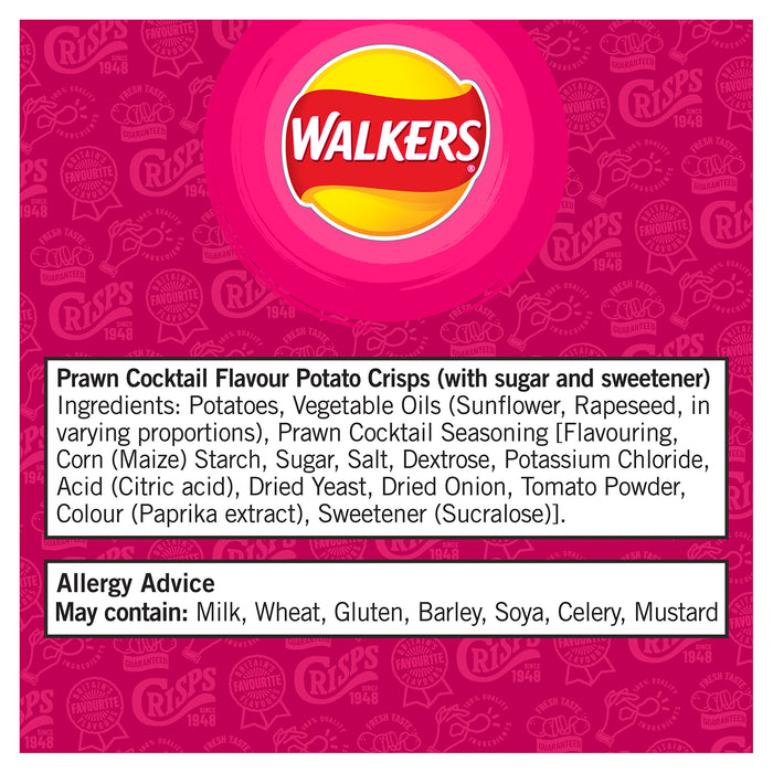 Walkers Crisps Prawn Cocktail Sharing Snack Pack of 30 x 6 Bags - Image 7