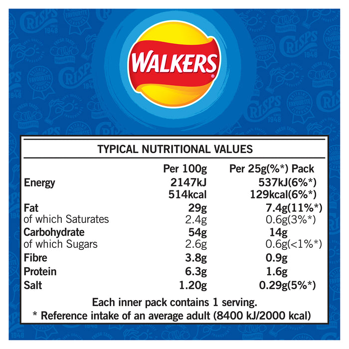 Walkers Crisps Cheese Onion Multipack Sharing Snacks 180 Bags x 25g - Image 5