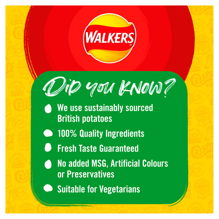 Walkers Crisps Cheese Onion Multipack Sharing Snacks 180 Bags x 25g - Image 6