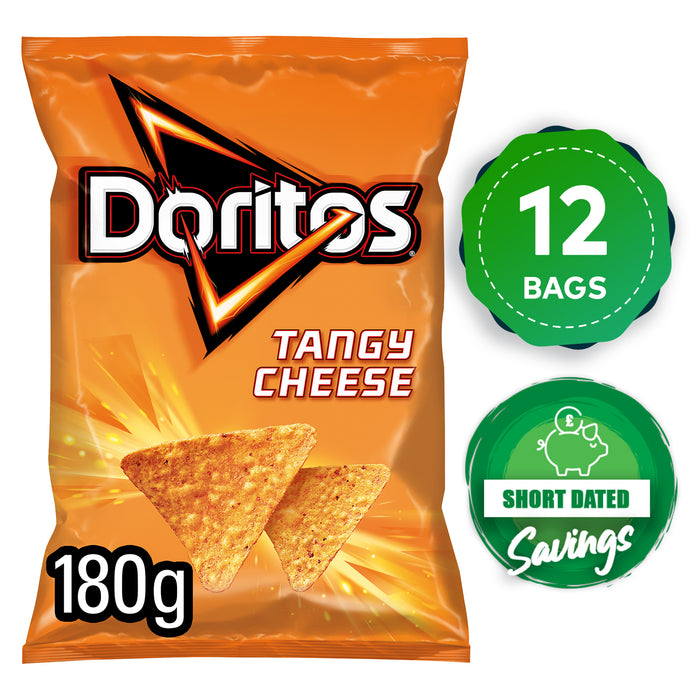 Doritos Tortilla Chips Tangy Cheese Share Crisps Bag 12 x 180g - Image 10