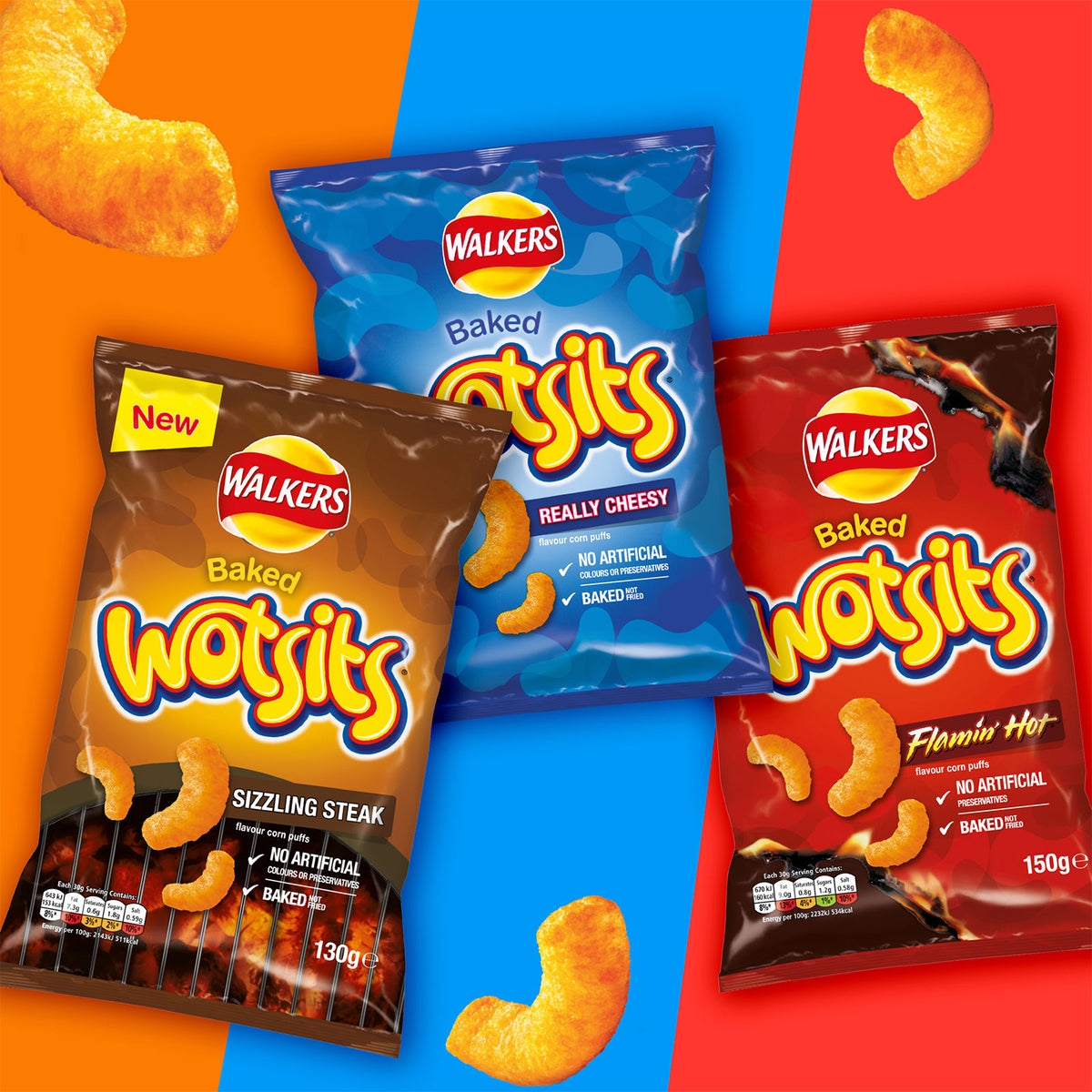 Walkers Crisps Wotsits Cheesy Snack Multipack Packs of 16 x 12 - Image 2