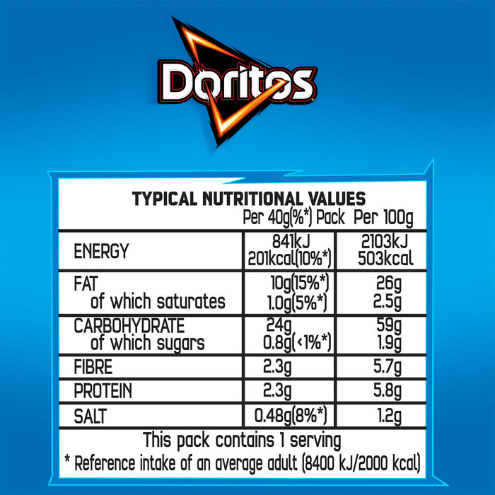Doritos Tortilla Chips Crisps Cool Original Sharing Snacks 32 x 40g - Image 3