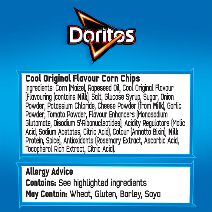 Doritos Tortilla Chips Crisps Cool Original Sharing Snacks 32 x 40g - Image 5
