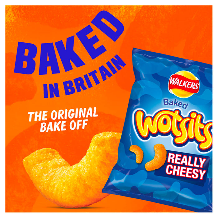 Walkers Wotsits Crisps Baked Snacks Cheesy Sharing 12 Bags x 126g - Image 2
