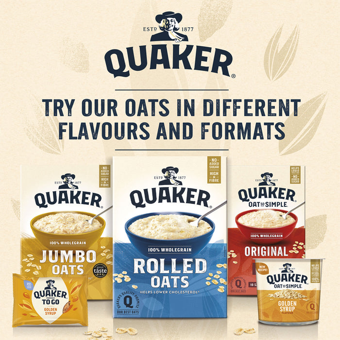 Quaker Oats Porridge Rolled Wholegrain Healthy Vegans 10 Box Of 1kg - Image 5