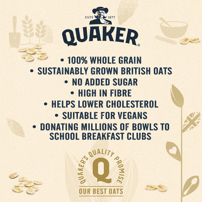 Quaker Oats Porridge Rolled Wholegrain Healthy Vegans 10 Box Of 1kg - Image 7