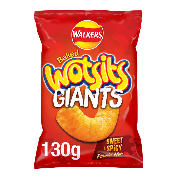 Walkers Wotsits Giants Baked Sharing Flamin' Hot Snacks 9 x130g - Image 2