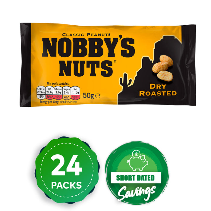 Nobby's Nuts Dry Roasted Peanuts Classic For Vegetarians 24 x 50g - Image 10