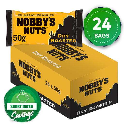 Nobby's Nuts Dry Roasted Peanuts Classic For Vegetarians 24 x 50g - Image 1