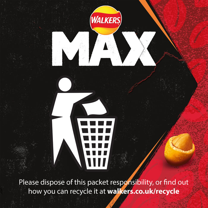 Walkers Max Double Coated Peanuts Chilli Lime Sharing Snacks 8 x175g - Image 4