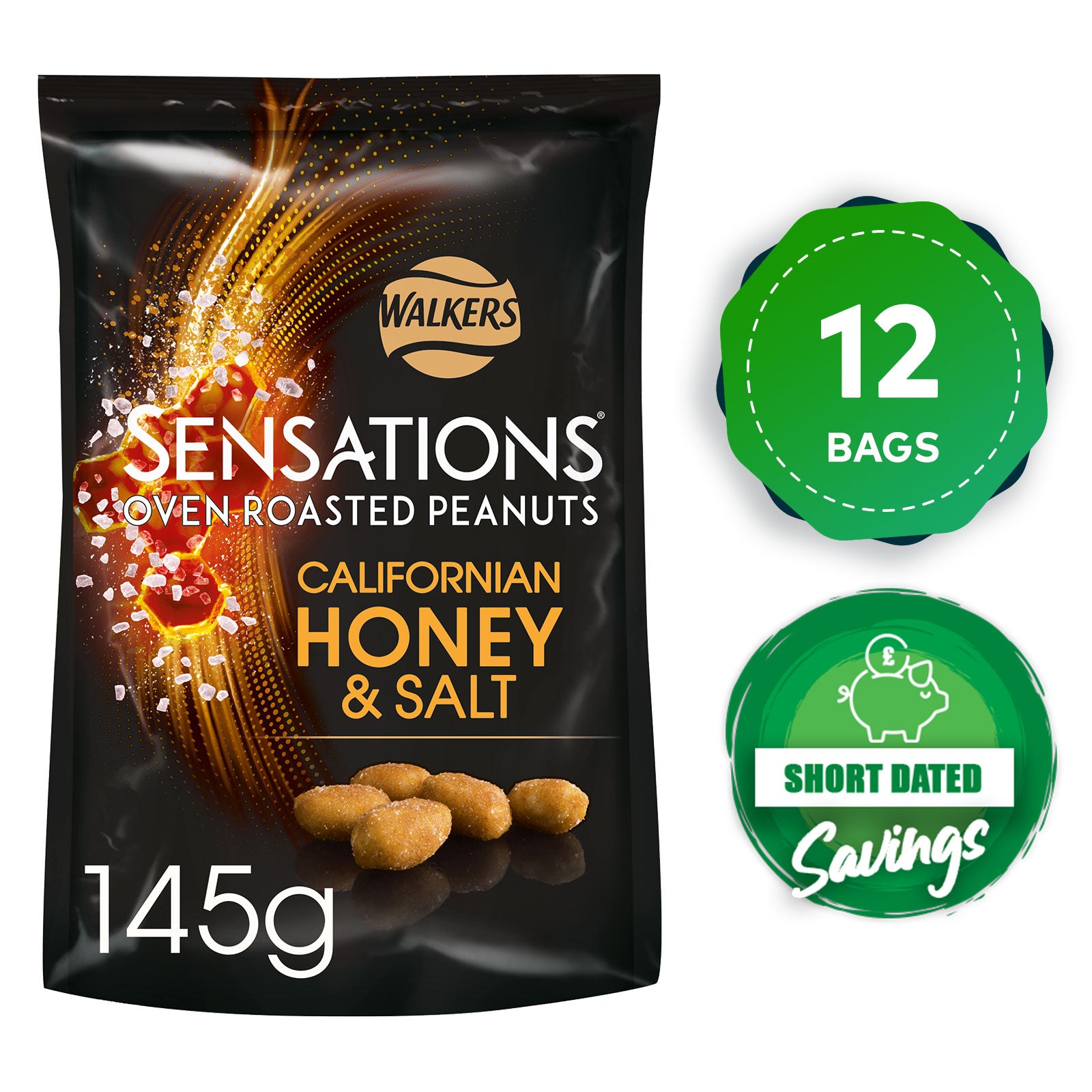 Sensations Peanuts Salt Roasted Californian Honey Pack of 12 x 145g - Image 10