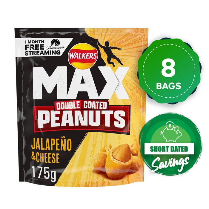 Walkers Max Peanuts Jalapeño & Cheese Double Coated Snacks 8  x 175g - Image 10