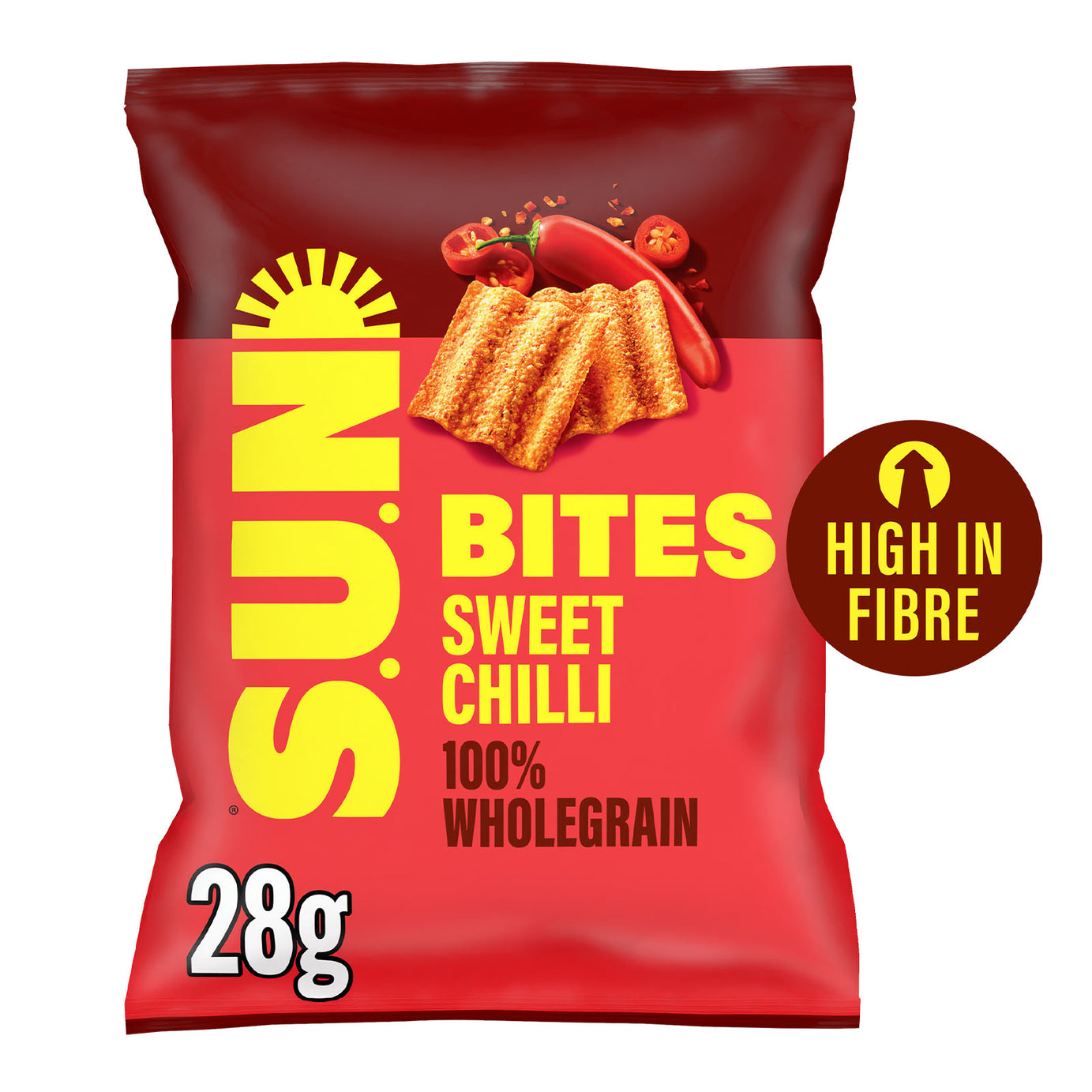 Sunbites Snacks Sun Ripened Sweet Chilli Light Sharing 36 Bags x 28g - Image 2