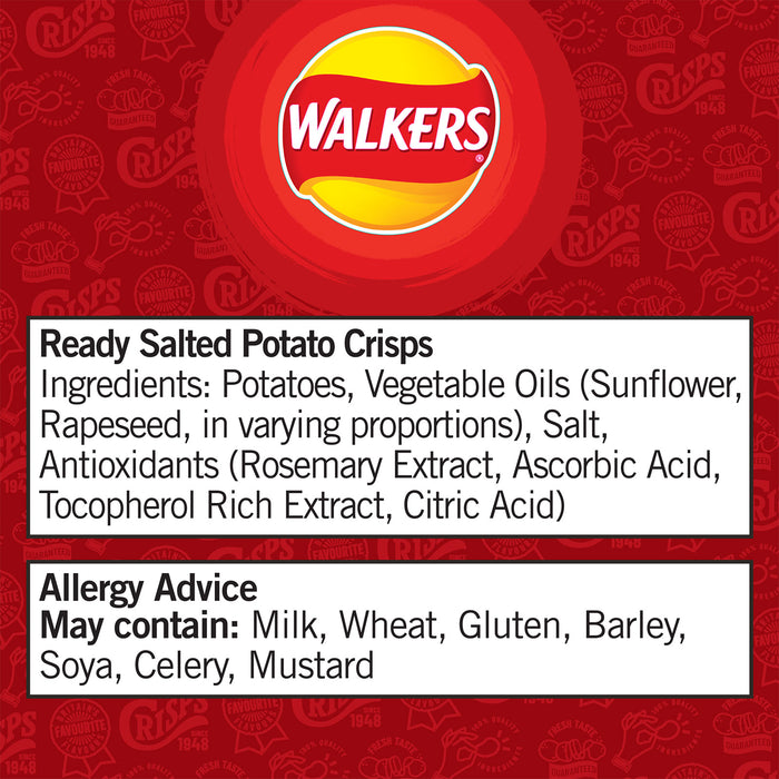 Walkers Crisps Ready Salted Lunch Sharing Snacks 6 Bags x 150g - Image 7