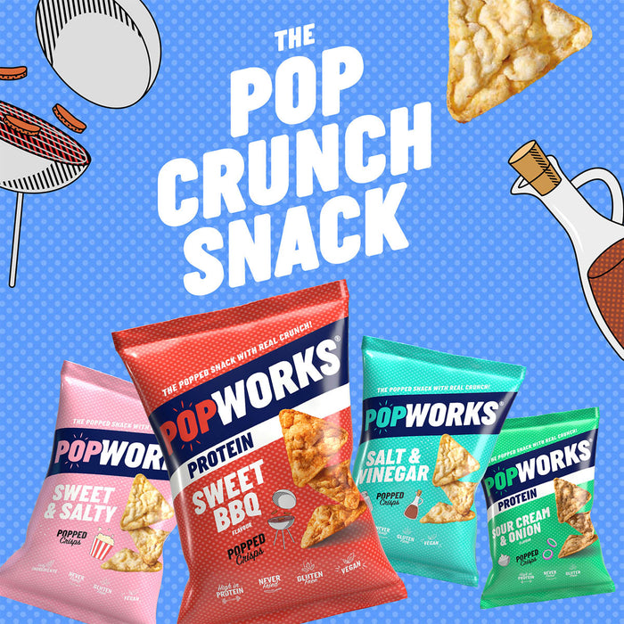 PopWorks Crisps Sweet Chipotle Chilli Popped Snacks 12 Bags x 85g - Image 3