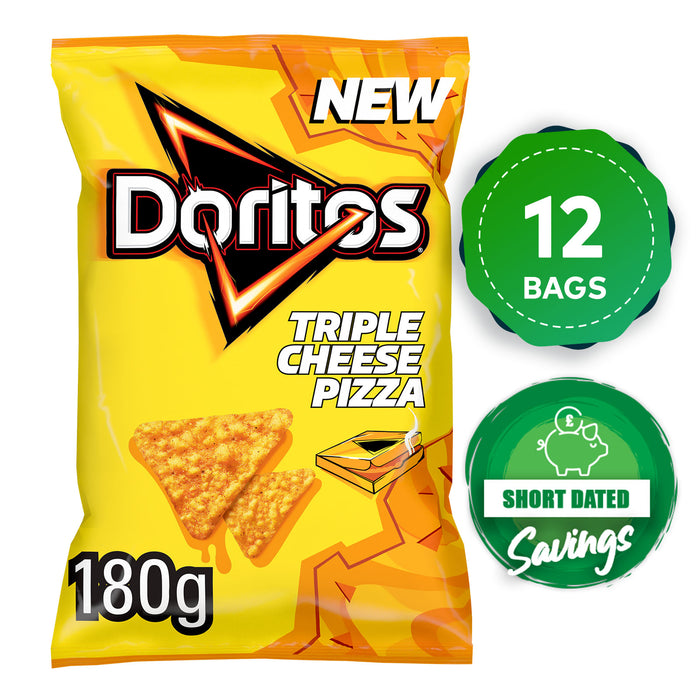Doritos Tortilla Chips Triple Cheese Pizza Sharing Snack 12Bag x180g - Image 10