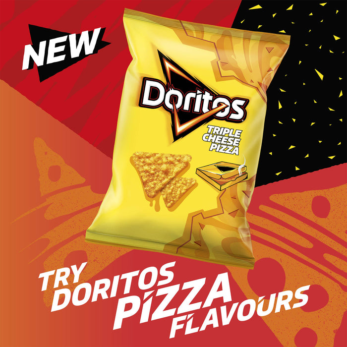 Doritos Tortilla Chips Triple Cheese Pizza Sharing Snack 12Bag x180g - Image 4