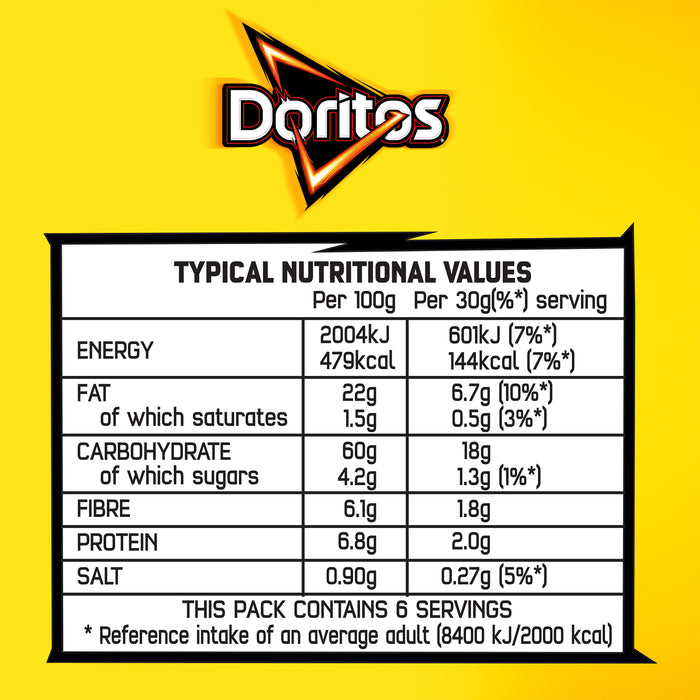 Doritos Tortilla Chips Triple Cheese Pizza Sharing Snack 12Bag x180g - Image 7