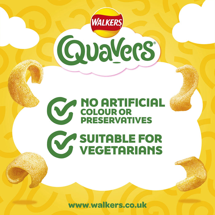 Walkers Crisps Quavers Cheese Curly Snacks 15 Pack of 54g - Image 6