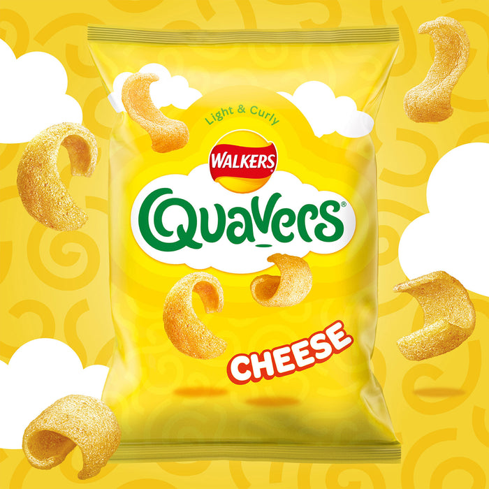 Walkers Crisps Quavers Cheese Curly Snacks 15 Pack of 54g - Image 8