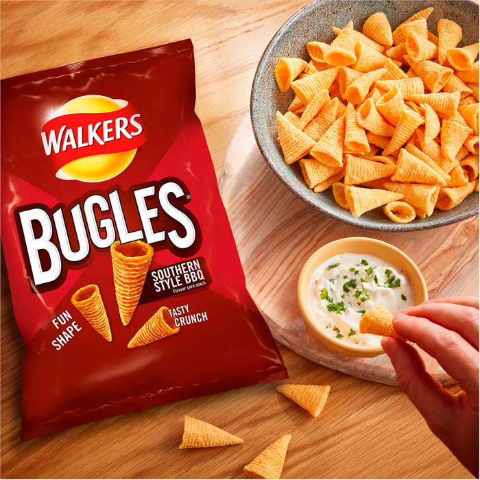 Walkers Crisps Bugles Southern Style BBQ Snacks Sharing 12 x 110g - Image 4